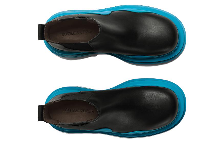 Order Bottega Veneta 葆蝶家 植鞣皮革短款切爾西靴 阿瑪菲藍