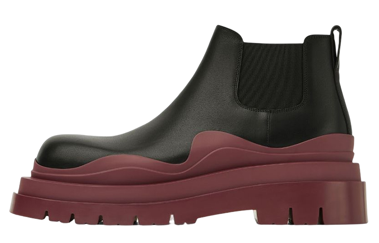 Buy Bottega Veneta Tire Cropped Boot 'Black Cherry' 630281-VBS50-1507