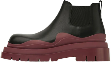Bottega Veneta Tire Cropped Boot 'Black Cherry' 630281-VBS50-1507 Bottega Veneta Tire Cropped Boot 'Black Cherry' 630281-VBS50-1507