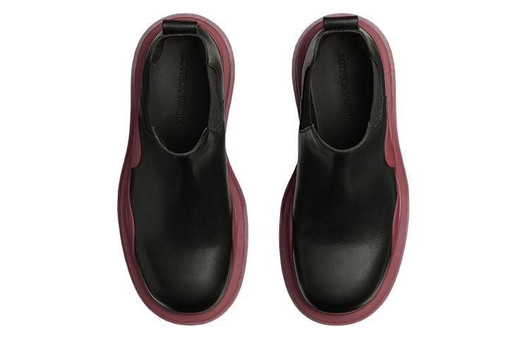 Order Bottega Veneta Tire Cropped Boot 'Black Cherry' 630281-VBS50-1507