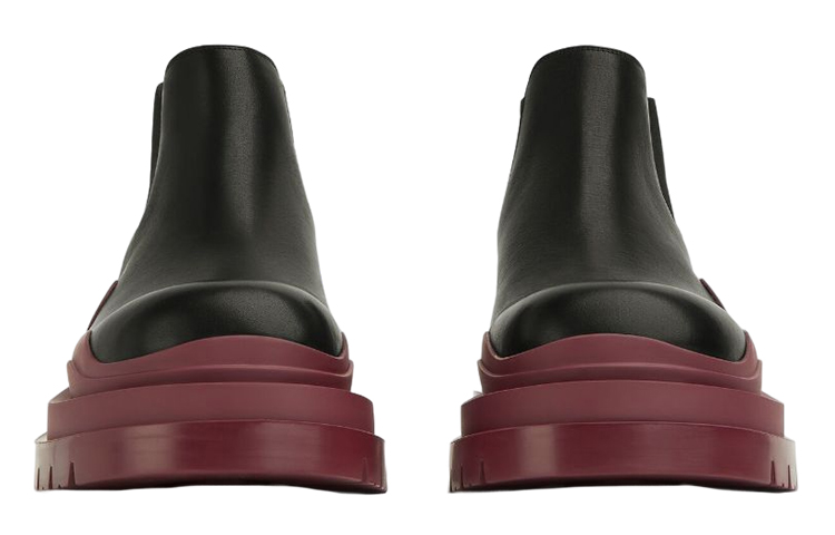 Lookbook Bottega Veneta Tire Cropped Boot 'Black Cherry' 630281-VBS50-1507