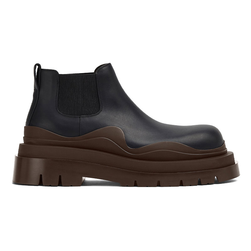 Bottega Veneta Tire Cropped Boot 'Black Ebony' 圖 2