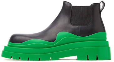 Bottega Veneta Tire Cropped Boot 'Black Grass' 630281VBS501477 Bottega Veneta Tire Cropped Boot 'Black Grass' 630281VBS501477