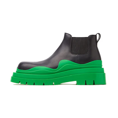 Bottega Veneta Tire Cropped Boot 'Black Grass'