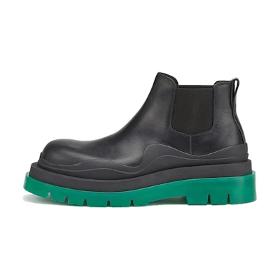 Bottega Veneta Tire Cropped Boot 'Black Grass'