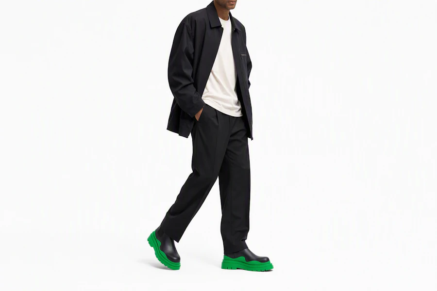 Bottega Veneta Stivale Tire Cropped ''Nero Erba'' 630281VBS501477 Order Bottega Veneta Stivale Tire Cropped ''Nero Erba'' 630281VBS501477