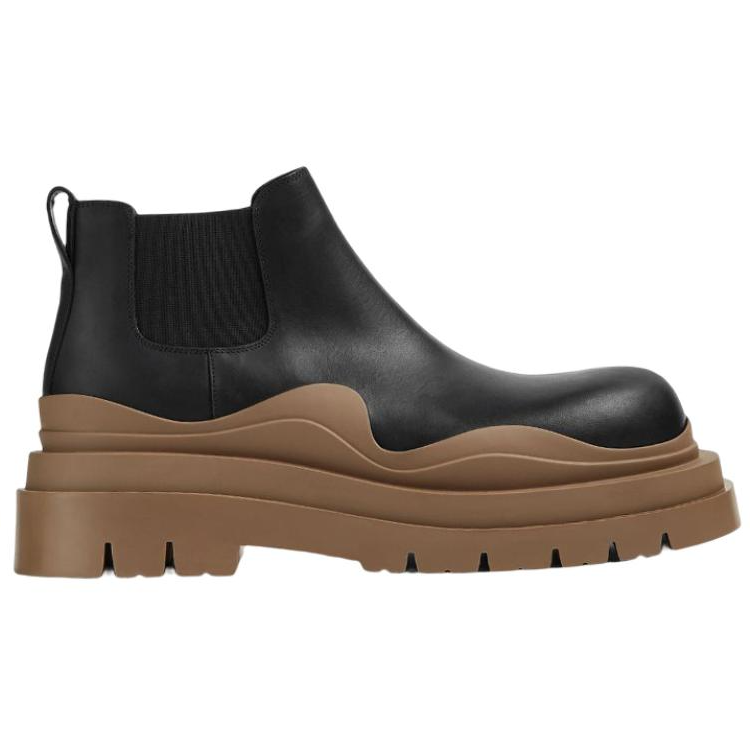 Bottega Veneta Tire Cropped Boot 'Black Jute' 圖 2