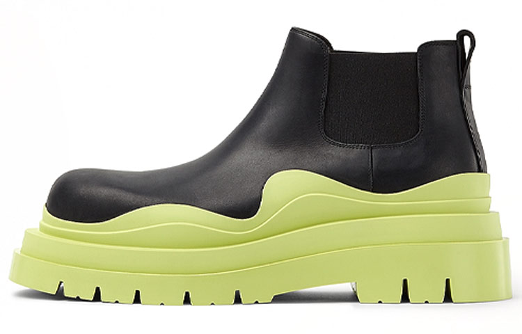 Bottega Veneta Tire Cropped Boot 'Black Seagrass' 630281-VBS50-1273