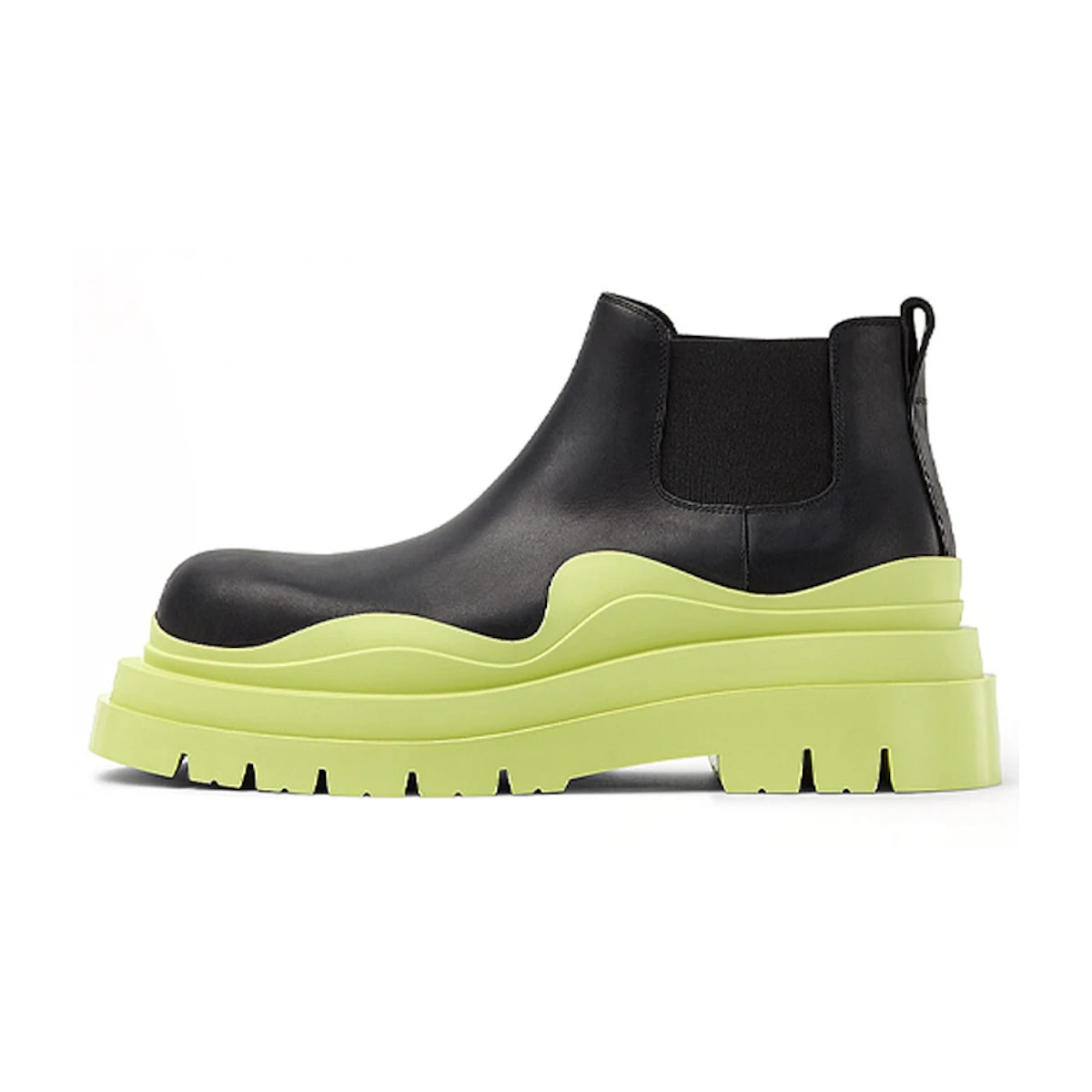 Bottega Veneta Tire Cropped Boot 'Black Seagrass' 630281-VBS50-1273