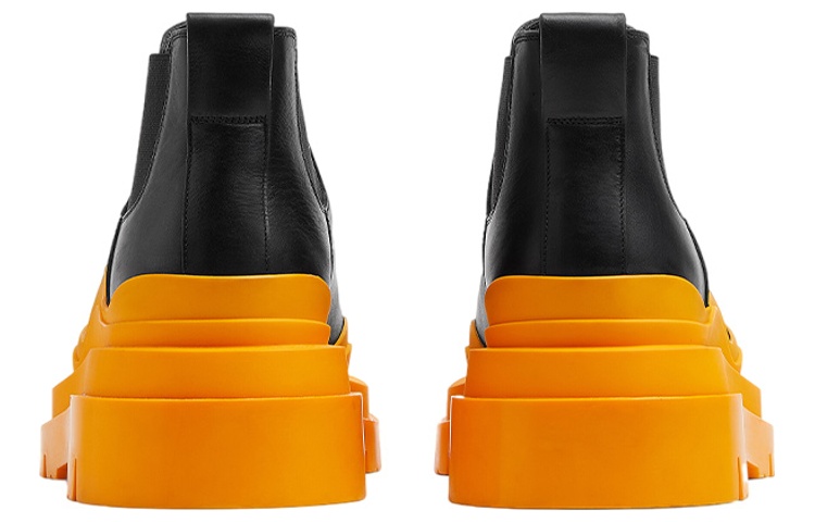 Bottega Veneta Tire Cropped Boot 'Black Tangerine' 圖 5
