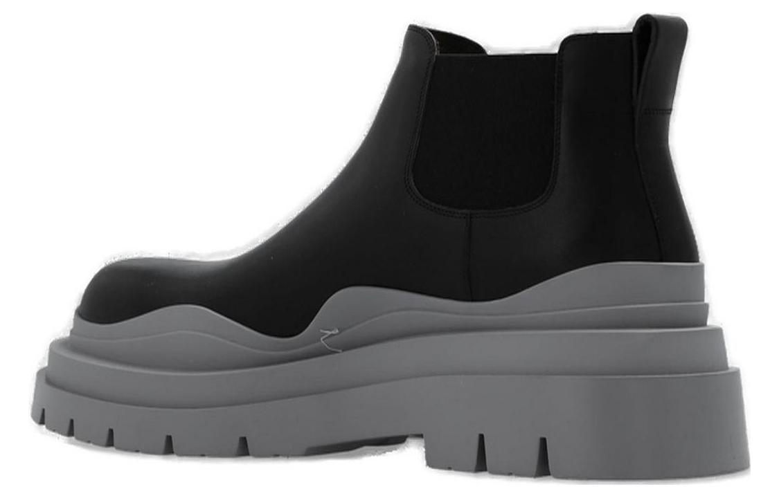 Shop Bottega Veneta Tire Cropped Boot 'Black Vapor' 630281-VBS50-1378