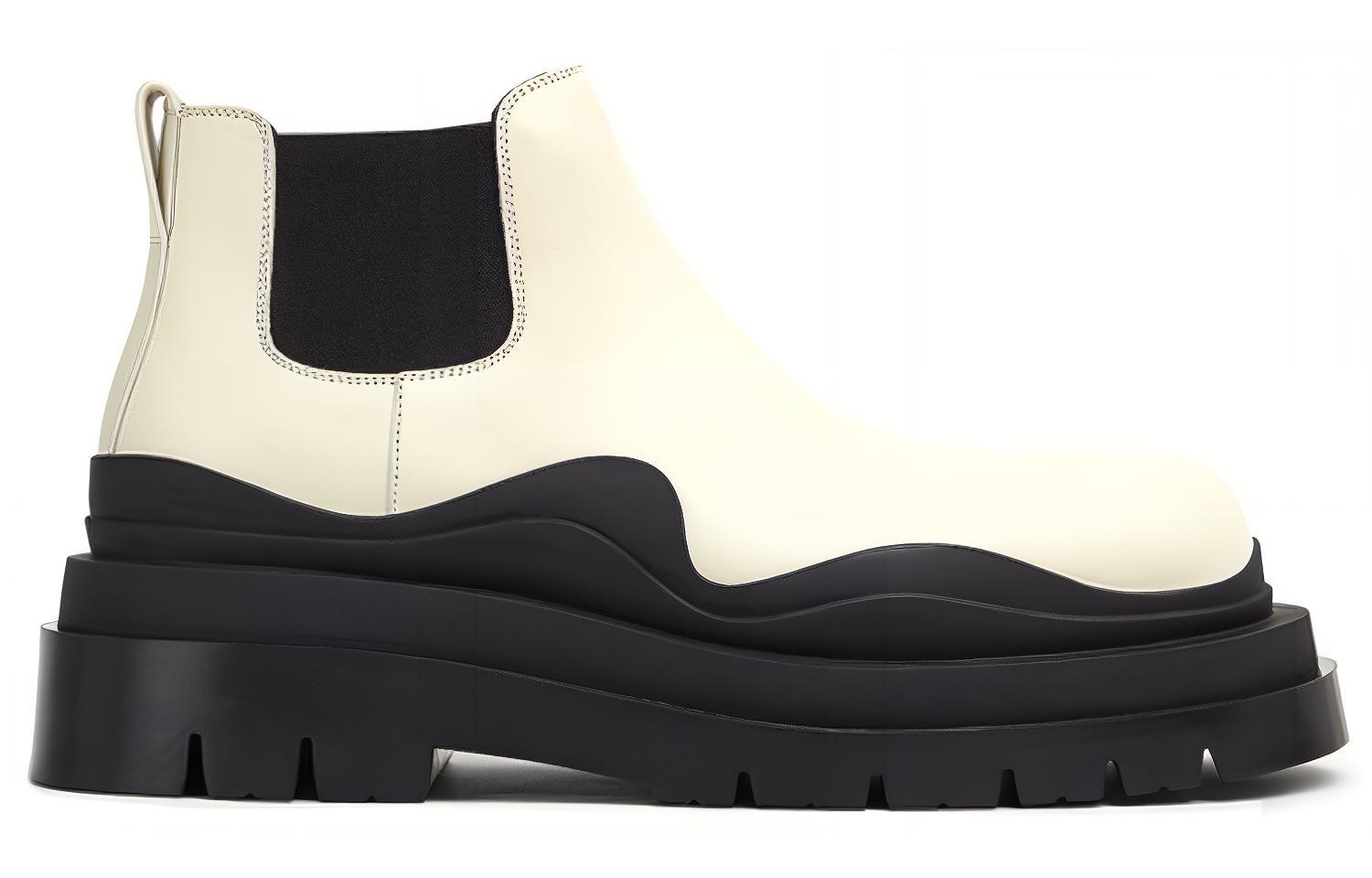 Bottega Veneta Tire Cropped Boot 'Sea Salt' 圖 2
