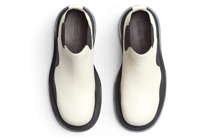 Bottega Veneta Tire Cropped Boot 'Sea Salt' 圖 3