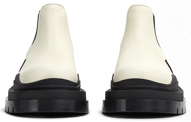 Bottega Veneta Tire Cropped Boot 'Sea Salt' 圖 4