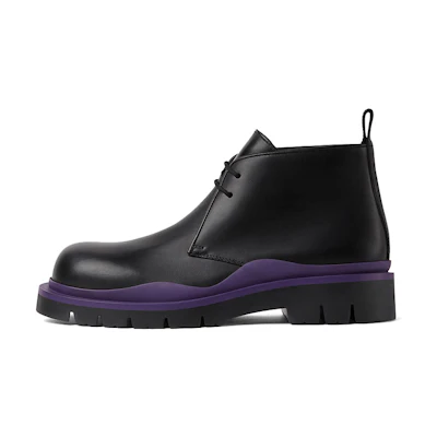 Bottega Veneta Tire Desert Boot 'Black Plum'