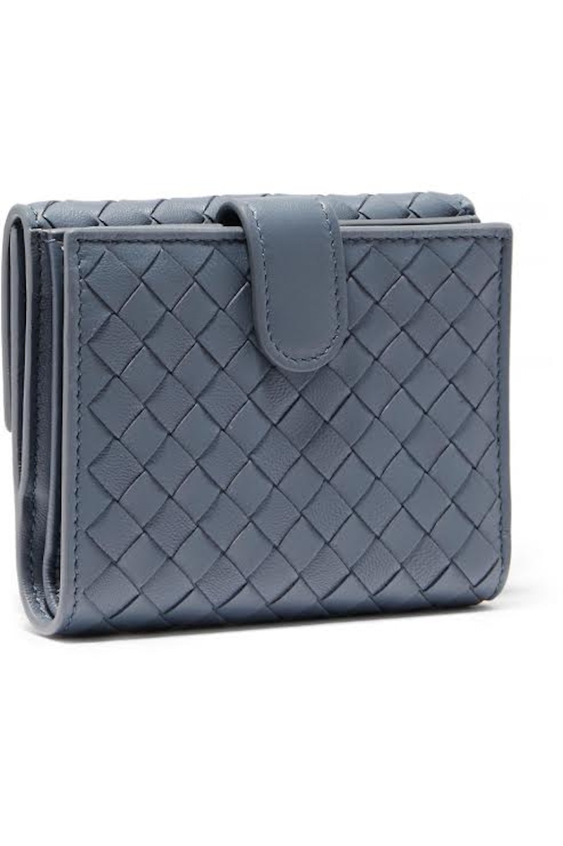 Buy Bottega Veneta Cartera Tourmalina Nappa Intrecciato Piel Cordero Azul Oscuro