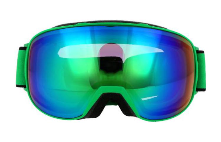 Shop Bottega Veneta Unisex Ski Goggles with Logo Detail and Green-Blue Lens BV1167S001