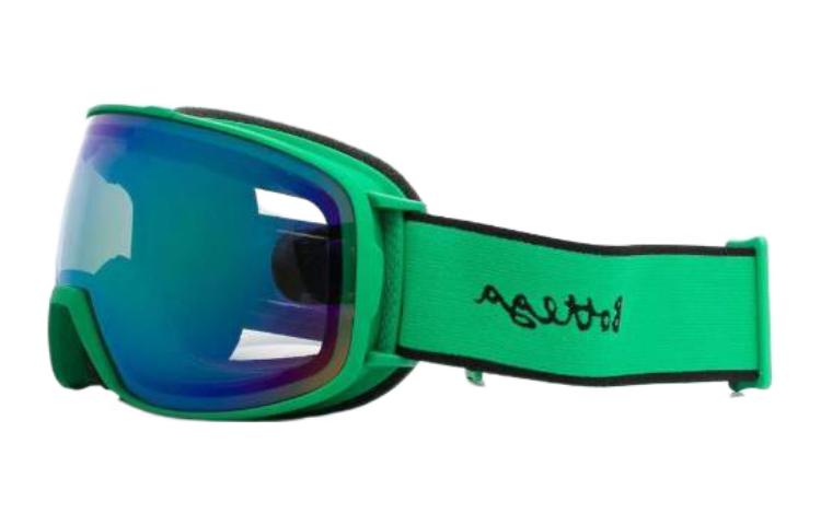 Details for Bottega Veneta Unisex Ski Goggles with Logo Detail and Green-Blue Lens BV1167S001