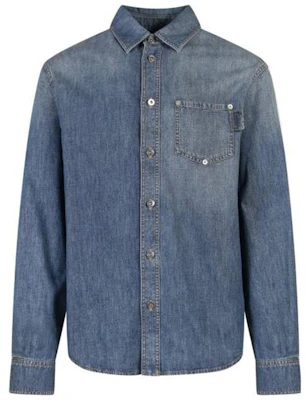 Bottega Veneta Kemeja Denim Biru Pria SS23 Single-Breasted Washed 725744V2JL04715 Buy Bottega Veneta Kemeja Denim Biru Pria SS23 Single-Breasted Washed 725744V2JL04715