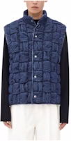 Bottega Veneta Washed Woven Vest Blue FW23 778442V3P904245 Bottega Veneta Washed Woven Vest Blue FW23 778442V3P904245