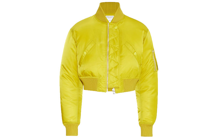 Bottega Veneta Waterproof Nylon Satin Jacket Yellow 646959VKIL07602