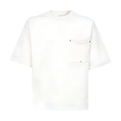 Bottega Veneta White Crew Neck Short Sleeve T-Shirt 745093VKLZ09071