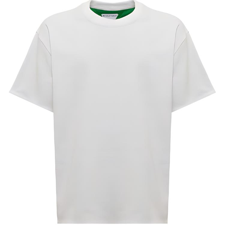 Bottega Veneta White Crewneck T-Shirt SS22 Loose Fit 661788V16E09056