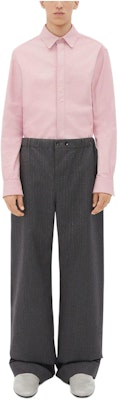 Bottega Veneta Wool Chevron Gray Straight-Leg Casual Pants 768290V3M001780 Buy Bottega Veneta Wool Chevron Gray Straight-Leg Casual Pants 768290V3M001780