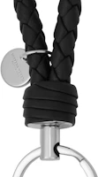 Purchase Bottega Veneta Woven Sheepskin Unisex Keychain Black 113539 -V001D-1000
