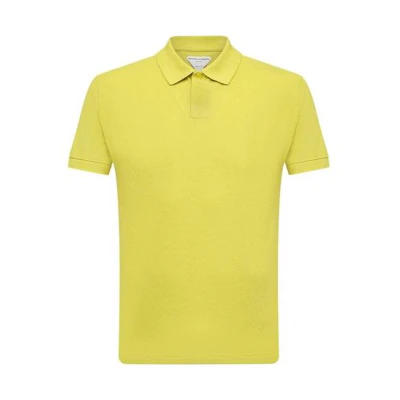 Bottega Veneta Yellow Solid Color Short-Sleeve Polo Shirt 640404V01G03500