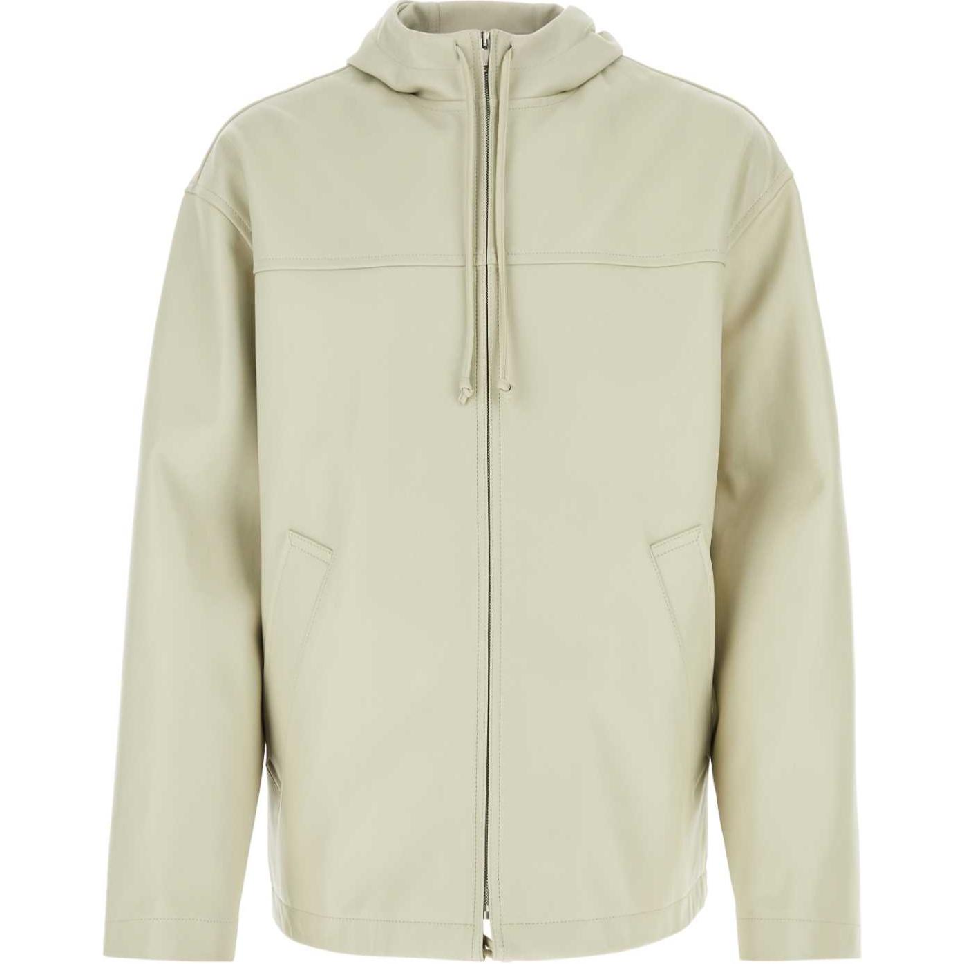Bottega Veneta Zip-Up Hoodie Jacket Off White 789304V3WT09607