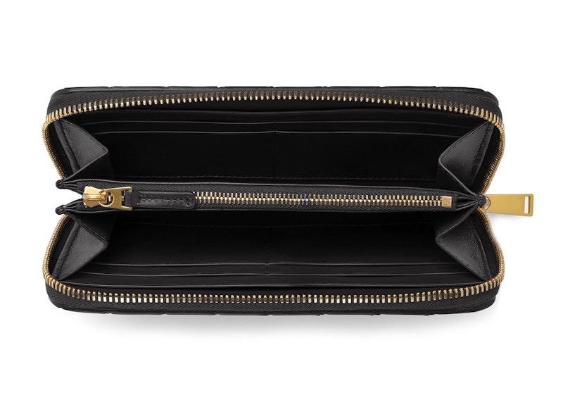 Bottega Veneta Zip Around Wallet Intrecciato Nero 圖 2