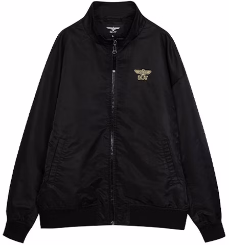 boy-london-black-jacket-with-gold-eagle-logo-print-unisex-loose-fit-b213-na-303002