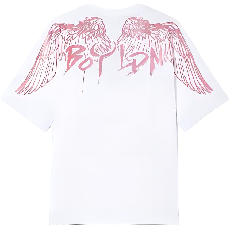 BOY London Feather Wings Print Unisex Crewneck Short Sleeve T-Shirt B211NC500101