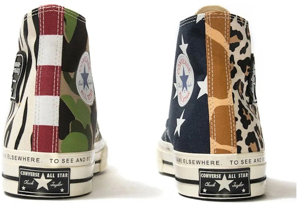 脑残×匡威Chuck 70高帮'不对称印花' A12219C Shop 脑残×匡威Chuck 70高帮'不对称印花' A12219C