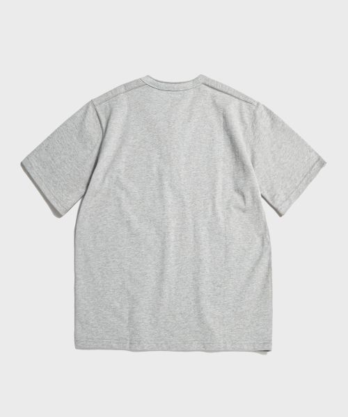 Lookbook BRONSON 10.6 oz Cotton Grey Short Sleeve Henley Tee B-TOP-0028-GREY