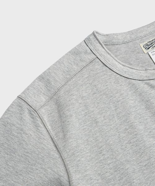 Details for BRONSON 10.6 oz Cotton Grey Short Sleeve Henley Tee B-TOP-0028-GREY