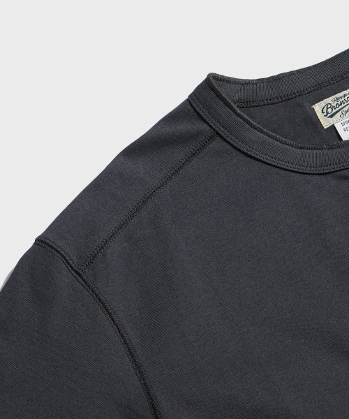 Details for BRONSON 10.6 oz Cotton Short Sleeve Henley T-Shirt in Dark Grey B-TOP-0028-DARK GREY
