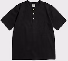 Order BRONSON 10.6oz 黑色純棉短袖亨利T恤 B-TOP-0028-BLACK
