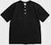 Order BRONSON 10.6oz Black Cotton Short Sleeve Henley T-Shirt B-TOP-0028-BLACK