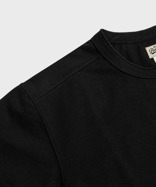 Details for BRONSON 10.6oz Black Cotton Short Sleeve Henley T-Shirt B-TOP-0028-BLACK