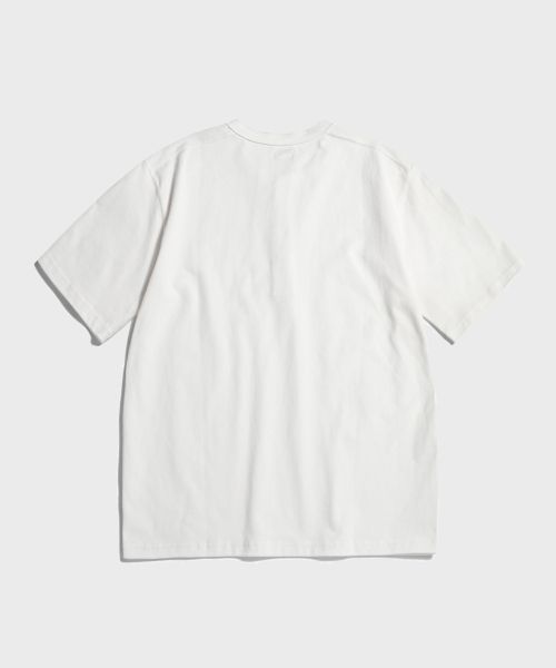 Lookbook BRONSON 10.6oz Cotton White Short Sleeve Henley Tee B-TOP-0028-WHITE