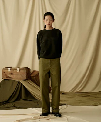 Bronson 1942 US Army Olive Chino Trousers (Korea Edition) B-BOTTOM-0005-OLIVE 3
