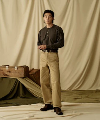 Bronson 1942 US Army Olive Chino Trousers (Korea Edition) B-BOTTOM-0005-OLIVE 5