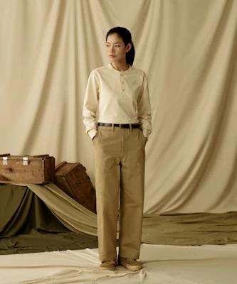 Bronson 1942 US Army Olive Chino Trousers (Korea Edition) B-BOTTOM-0005-OLIVE 7