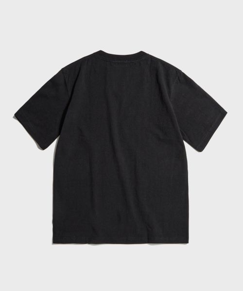 Lookbook BRONSON 9盎司美国棉无缝黑色T恤 N-TOP-0002-BLACK