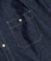 Sizing Bronson 藍色青年布工裝襯衫 深靛藍(韓版) BK-TOP-0003-DARK INDIGO