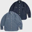 Shop Bronson Blue Chambray Work Shirt Light Indigo Korea Edition BK-TOP-0003-LIGHT INDIGO