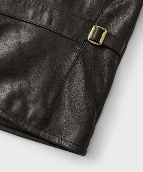 Cheap BRONSON Lot 391 Cossack Goatskin Leather Jacket B-OUTER-0042