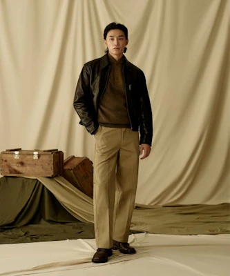 BRONSON Lot 391 Cossack Goatskin Leather Jacket B-OUTER-0042 1
